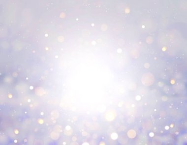Noel Bokeh 'i, yumuşak bulanık arka plan. Kış dokusu. Violet soyut arkaplan. Karlı illüstrasyon. Parlak, güzel bir parıltı. Zarif parıltı bulanıklığı.
