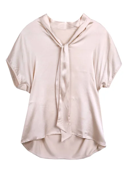 Camicetta Donna Isolata Bianco Elegante Abbigliamento Femminile Abbigliamento Classico Colore — Foto Stock