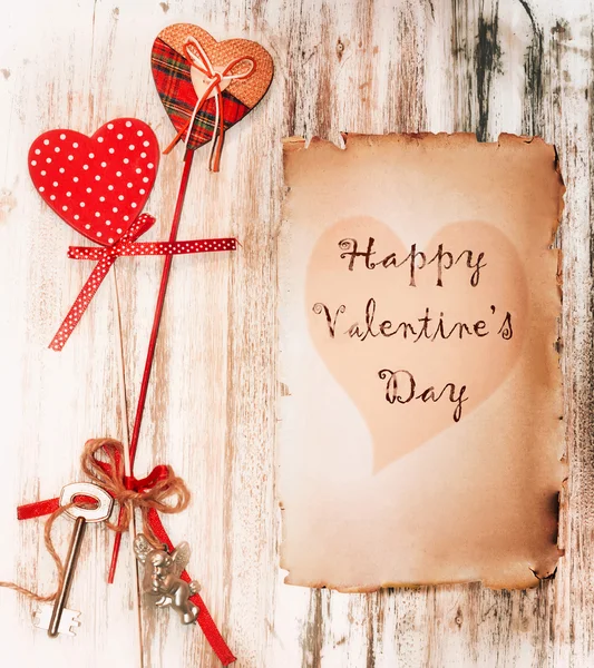 Valentine's day background. Vintage card. — Stock Photo, Image
