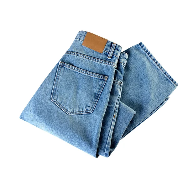 Katlanmış kot pantolon, kot pantolon, saç kesimi, hiç kimse. Moda giysileri..