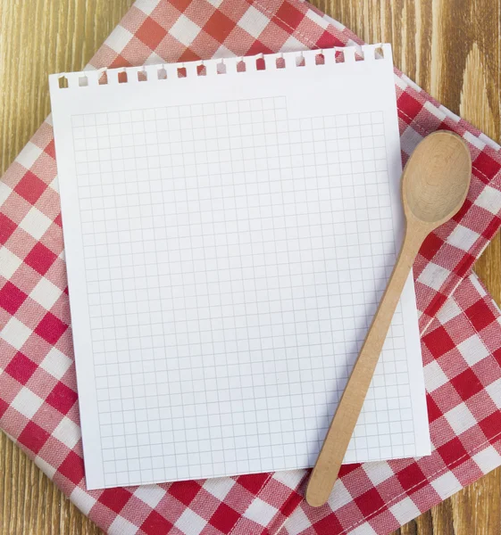 Ricetta pagina di carta pulita per note . — Foto Stock