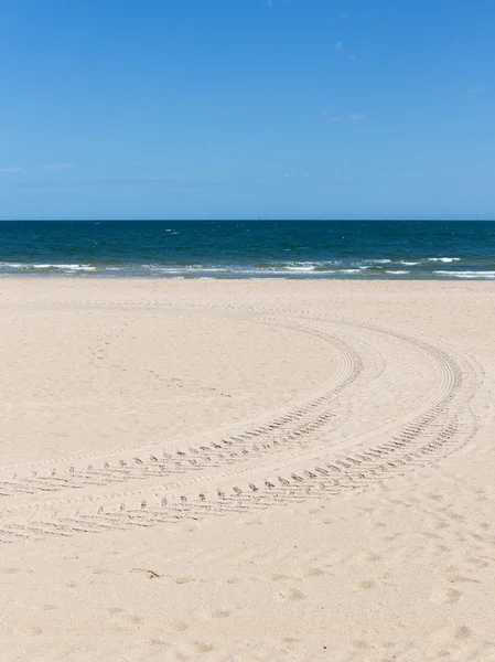 Traces of the tread, vertically — Stock Photo, Image