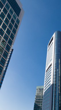 mimari soyutlama ve mavi gökyüzü