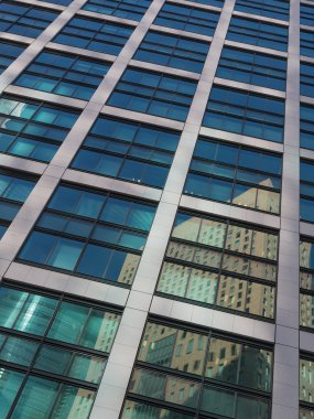 geometrik dikey mimari soyutlama