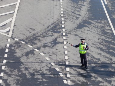 Polis memuru trafik, Moskova düzenleyen