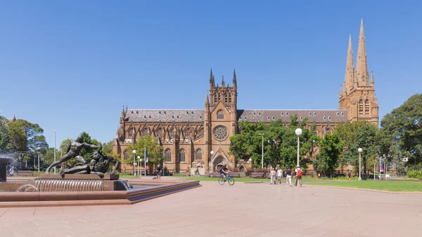 Ρωμαιοκαθολικός Καθεδρικός Ναός του St Mary στο Σίδνεϊ, Αυστραλία — Φωτογραφία Αρχείου