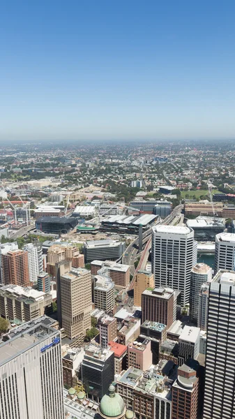 Vista desde la cima de la ciudad desde Sydney Tower — Foto de Stock