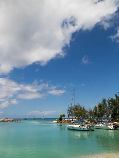 Den vackra ön La Digue, Seychellerna — Stockfoto