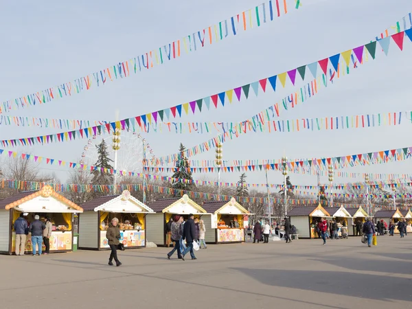 Tatil karnaval Fuar Merkezi, Moskova Telifsiz Stok Fotoğraflar