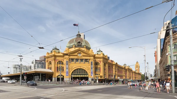 Estación de Flinders Street, Melbourne — Foto de Stock