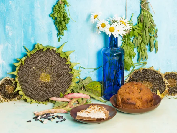 Still Life with Blue Bottle — Stock Photo, Image