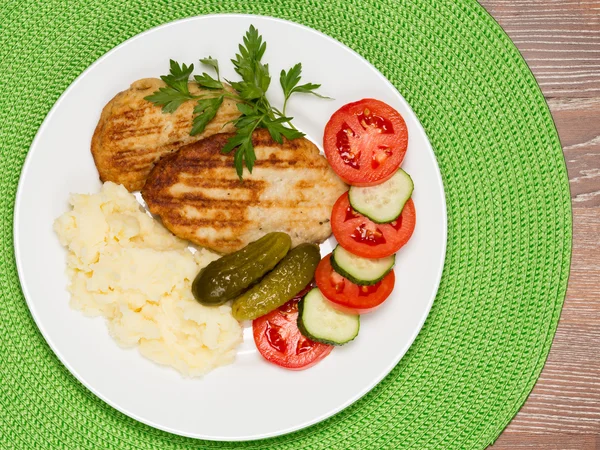 Two meat cutlets — Stock Photo, Image