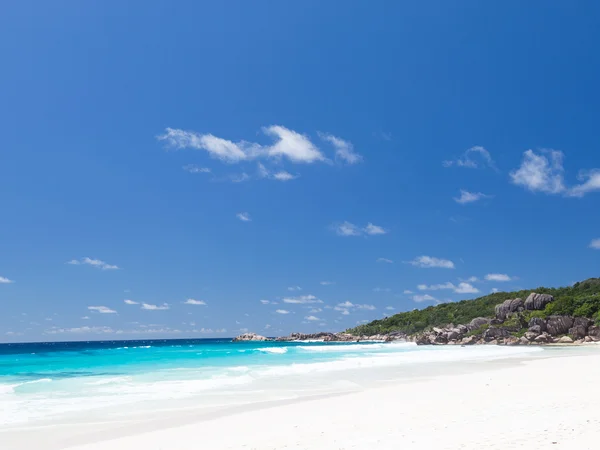 Anse Lazio with clean sand — Stock Photo, Image