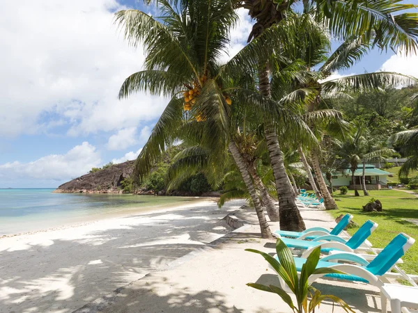 Exotische Seychellen strand — Stockfoto