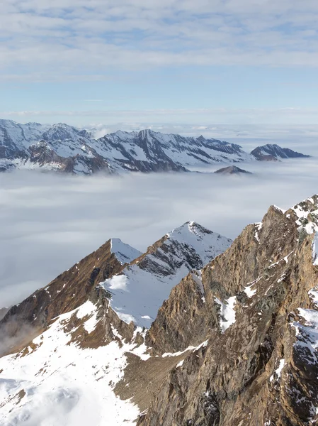 Sneeuw in de Alpen — Stockfoto