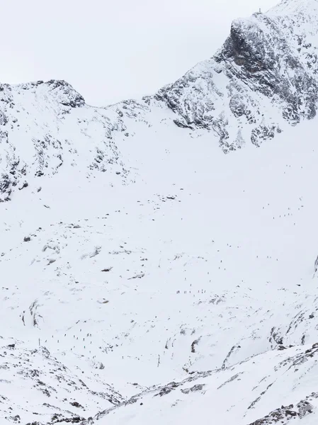 Skigebiet in den Alpen — Stockfoto