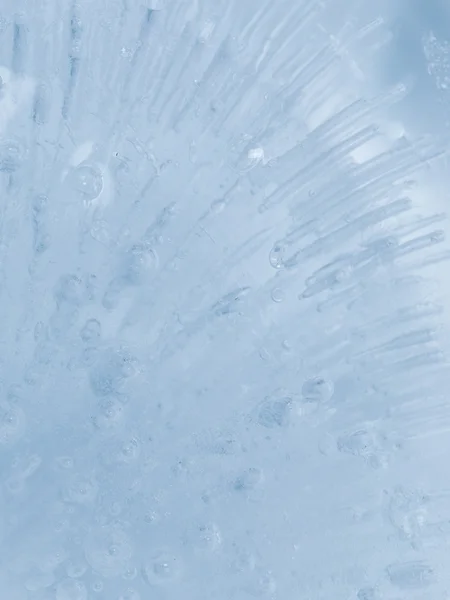 Eisfläche mit Blasen — Stockfoto