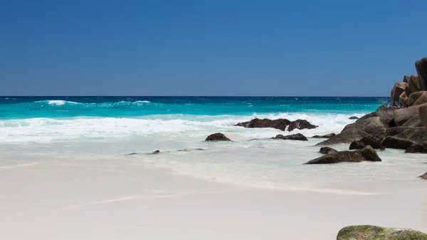 Praia das Seychelles — Fotografia de Stock