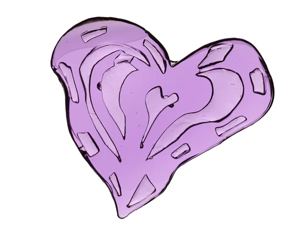 Lilac sweet heart — Stock Photo, Image