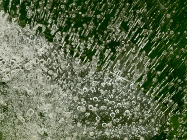 Abstração verde de bolhas de ar — Fotografia de Stock