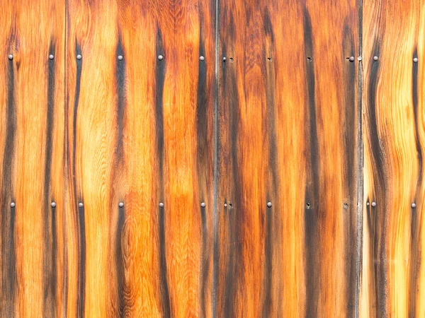 Забор из черного дерева — стоковое фото