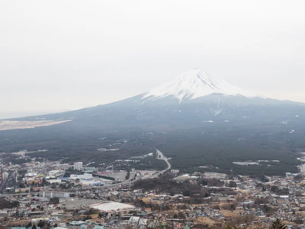 富士山火山附近的小镇 — 图库照片