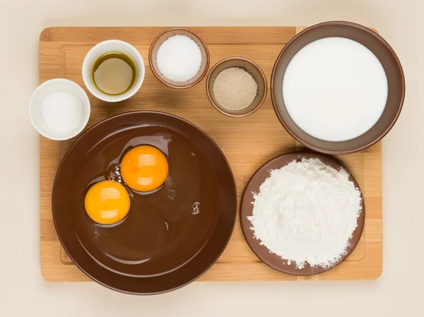 Ingredients for cooking dough — Stock Photo, Image