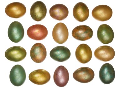 renkli parlak Paskalya yumurtaları