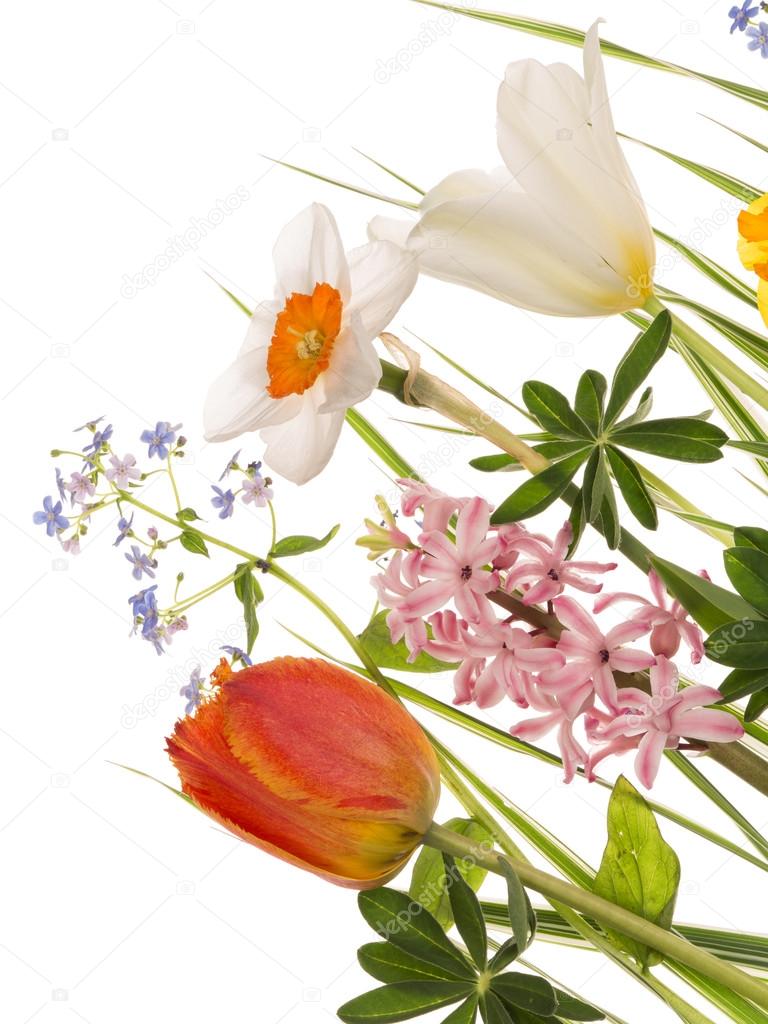 Spring bright beautiful bouquet