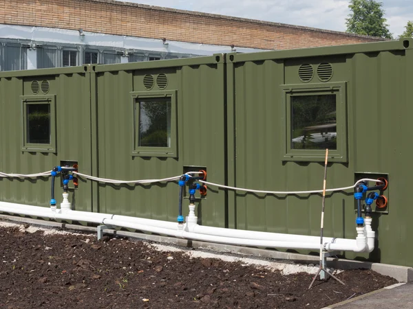 Military mobile toilet — Stock Photo, Image