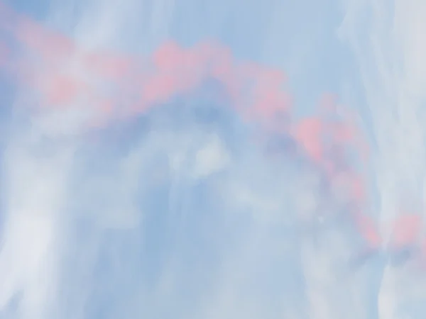 Farbiger Rauch am Himmel — Stockfoto