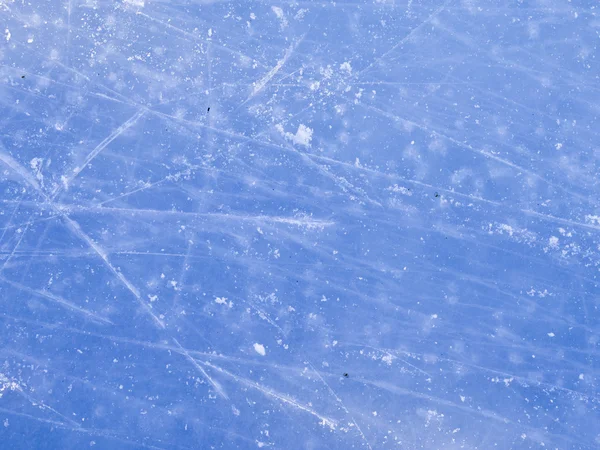 Glace bleue solide à la patinoire — Photo