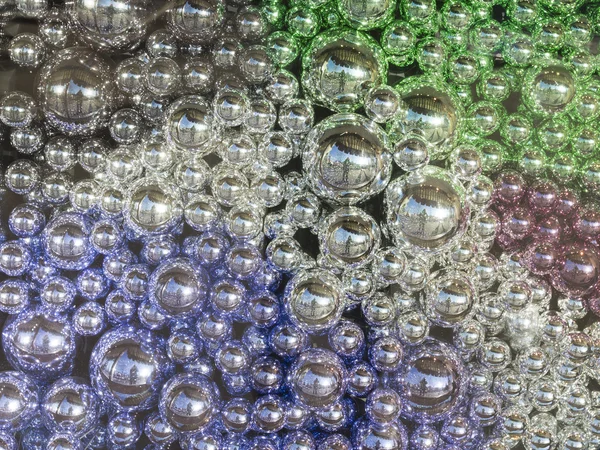 Belles boules de verre décoratives — Photo