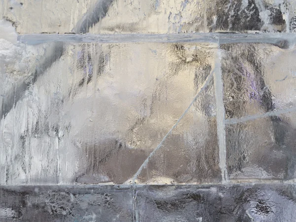 Transparent wall of ice — Stock Photo, Image
