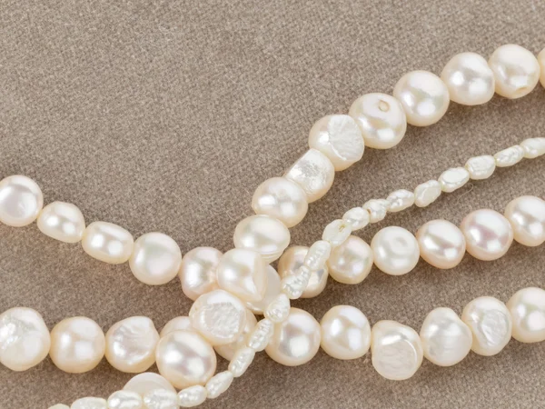 用美丽的珍珠做成的珠子 — 图库照片