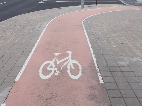 Losas de pavimentación de superficie del carril bici —  Fotos de Stock