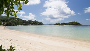 güzel deniz plaj manzara de Seyşeller