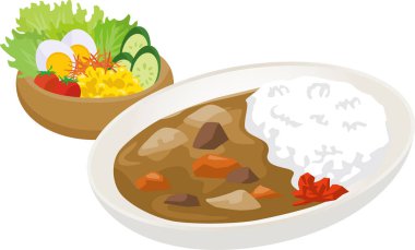 Köri ve salata resimleme seti