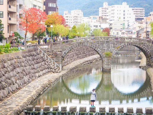 Bril Megane brug in Nagasaki, Japan — Stockfoto