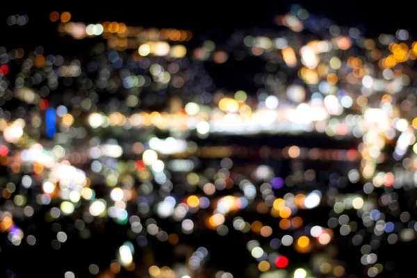 Blurred Defocused Lights of night city — Stock Photo, Image