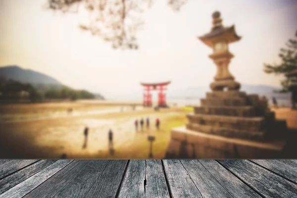 Latar belakang perjalanan Hiroshima blur Japan — Stok Foto