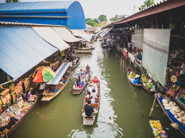 ダムヌンサドゥアク水上マーケット ラチャブリ タイ — ストック写真