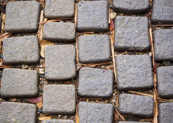 Blocchi di pietra nella passerella per modello e sfondo — Foto Stock