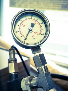 Basınç göstergesi laboratuvar gaz için