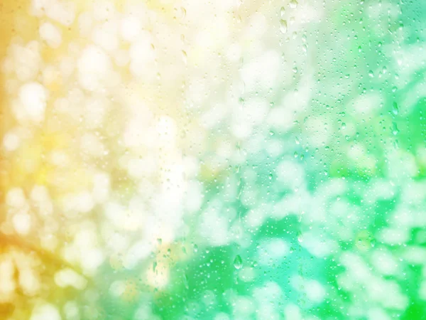 Two tone vivid color of abstract background with raindrop — Stock Photo, Image