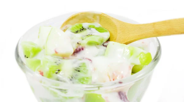 Yogurt de frutas kiwi postre saludable —  Fotos de Stock