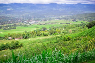 Doğal manzaralı köy ve dağda under Mısır