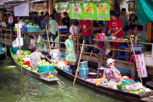 Thai floating market, — Stock Photo, Image