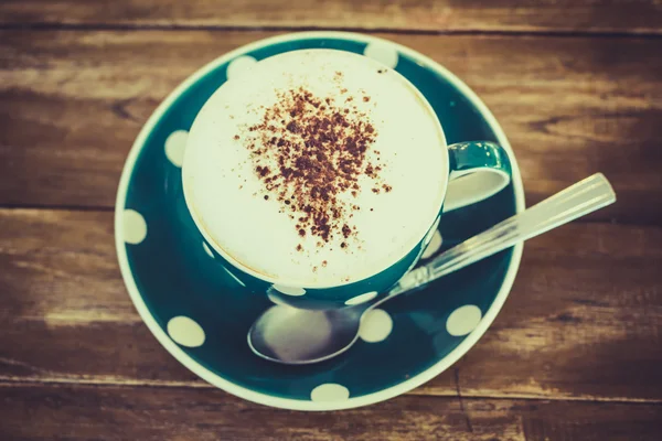 Gorąca kawa Cappuccino — Zdjęcie stockowe