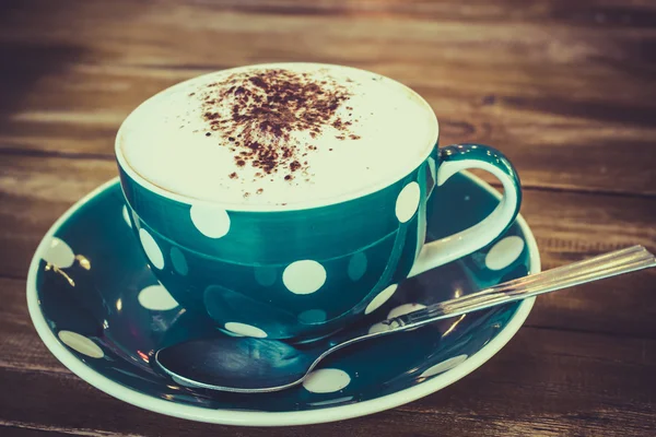 Heißer Cappuccino-Kaffee — Stockfoto